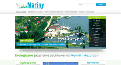 Desktop Screenshot of eko-mazurymariny.pl