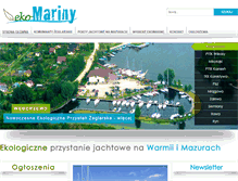 Tablet Screenshot of eko-mazurymariny.pl